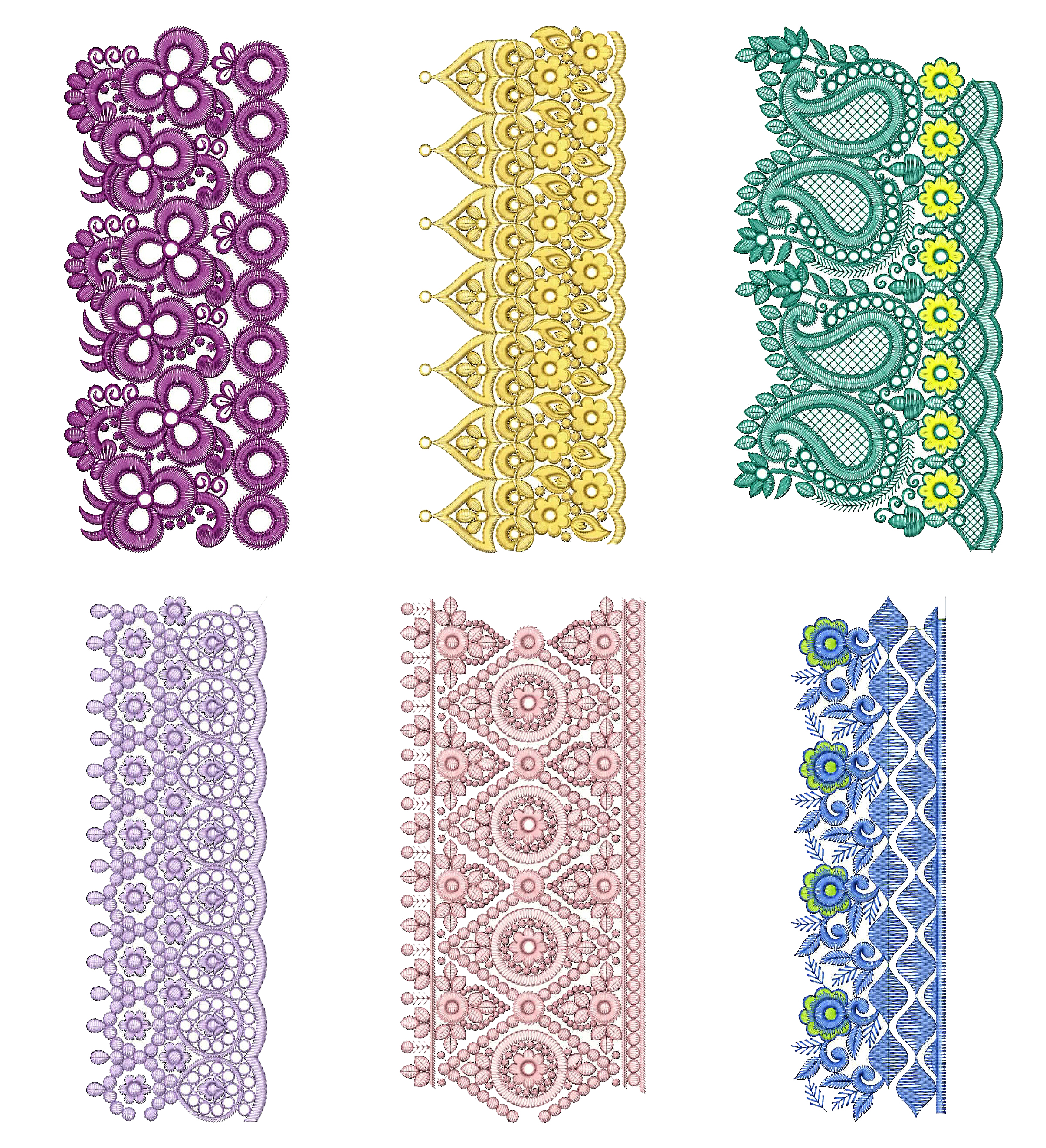 New embroidery shop lace design